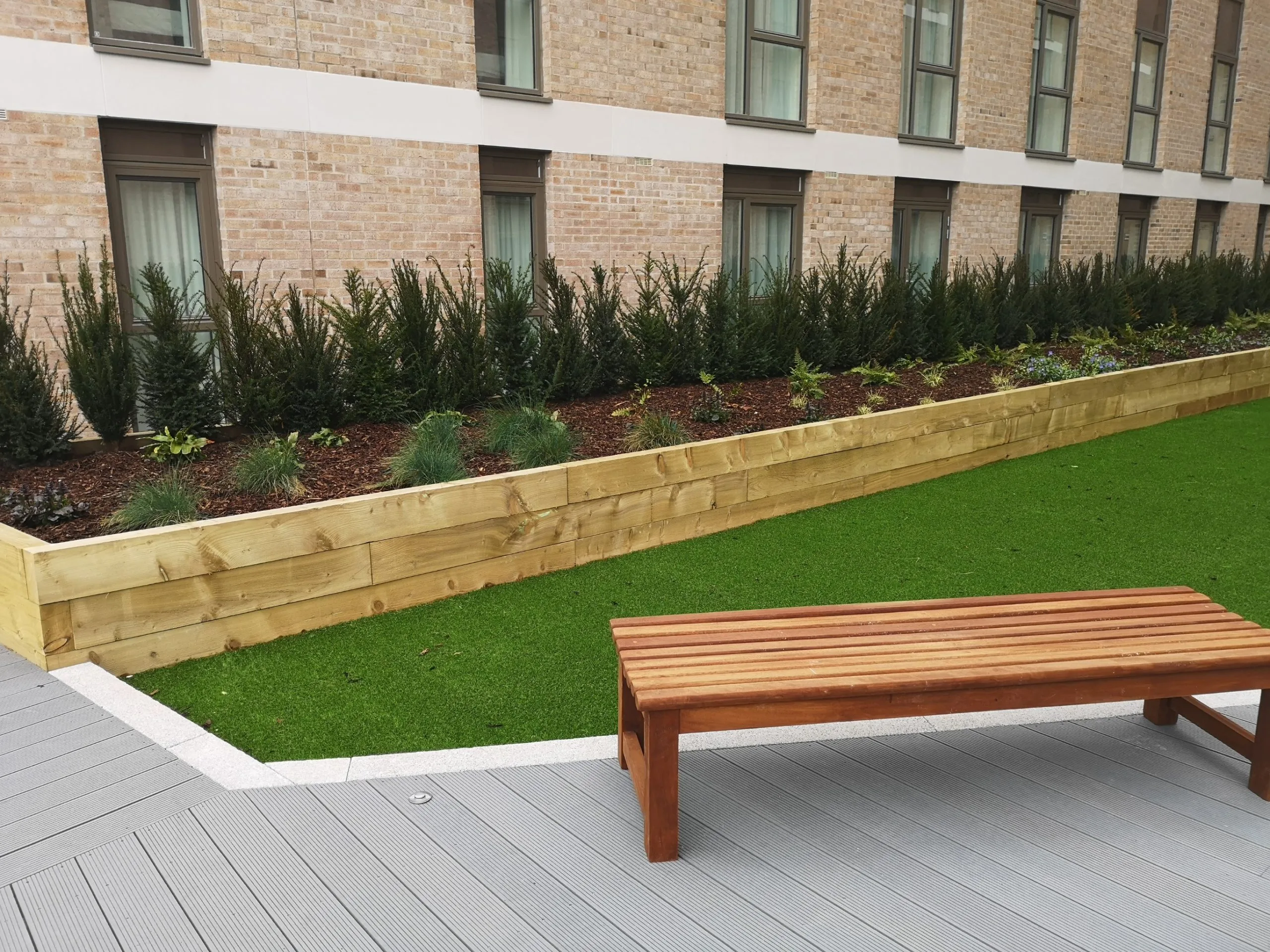 office rofo terrace with decking