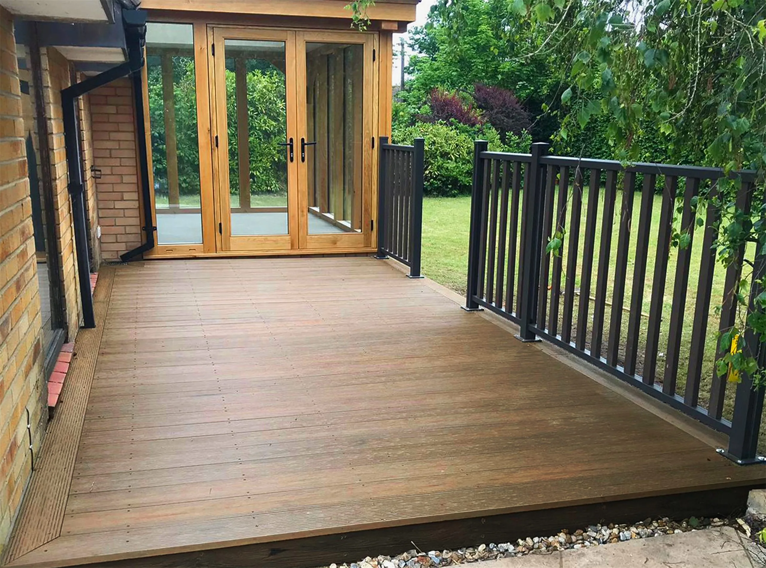 saige rustic composite decking